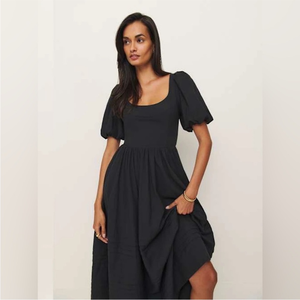 Reformation Everlyn Dress in Black - Picture 4 of 10